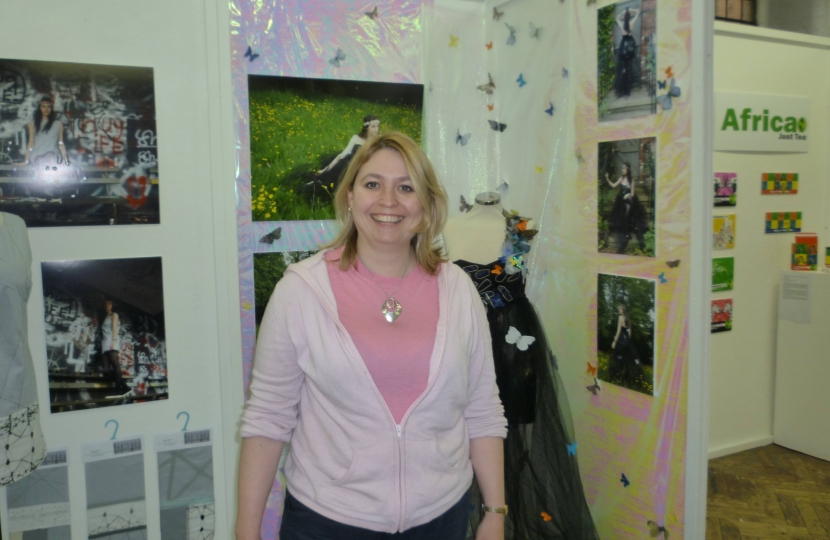 Karen Bradley MP at Buxton and Leek College Art Exhibition