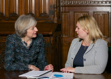Karen and Theresa May 